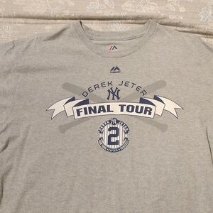 Majestic Gray Derek Jeter Final Tour Tee